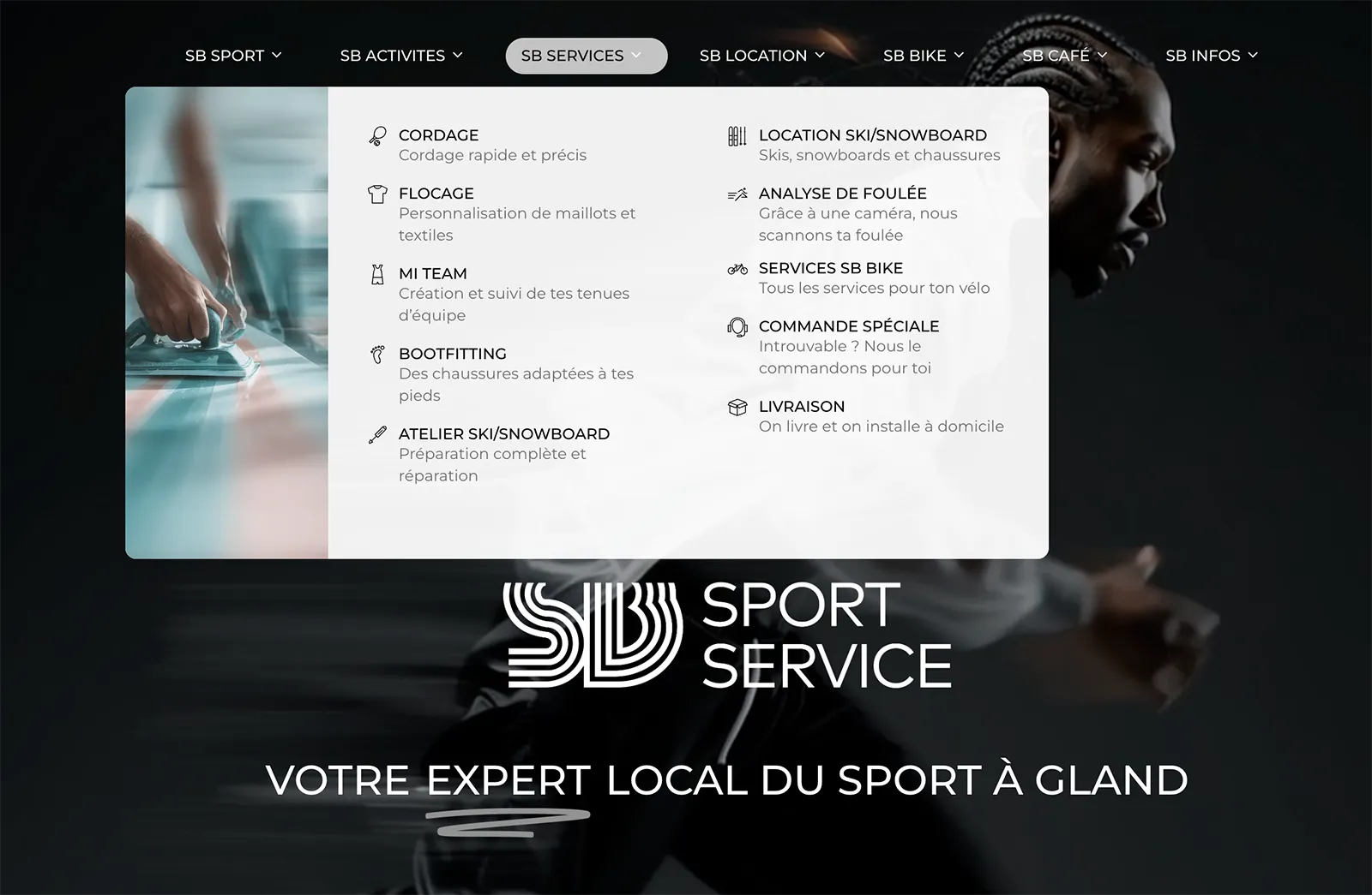 Menu navigation SB SPort